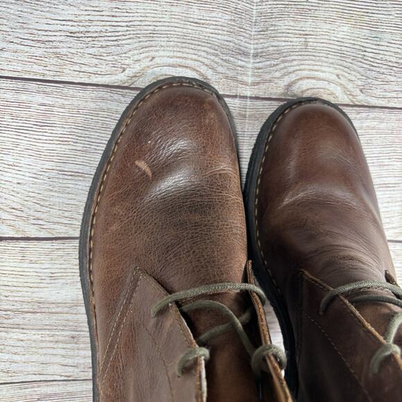 Born Harrison Mens Size 9.5 M Brown Leather Chukka Boots H25457 Lace Up Anchor